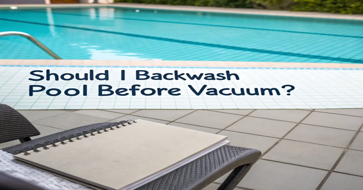 Should I Backwash Pool Before Vacuum?